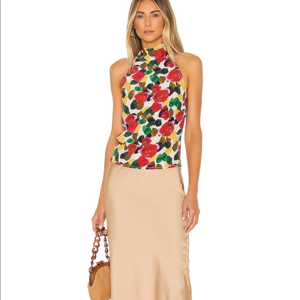 L’academie The Eunice Top in Watercolor Floral